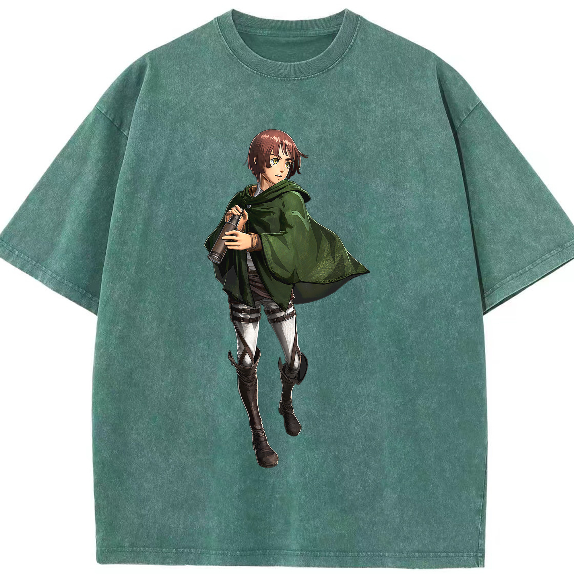 （画像用） 進撃の巨人 Attack on Titan 綿100% ヴィンテージ風 半袖Tシャツ（フロントプリント）